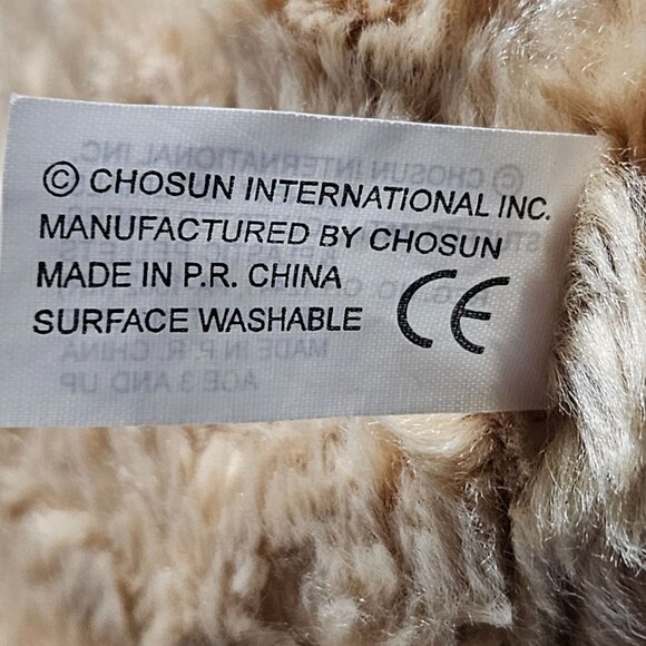 Vintage 2000 Chosun International Teddy Bear with Baby 25 inch Plush Green Bow - Picture 10 of 12